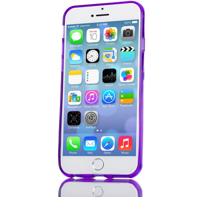 NALIA Handyhülle kompatibel mit iPhone 6 Plus 6S Plus, Ultra-Slim Silikon Case Cover Crystal Schutz-Hülle Dünn Durchsichtig, Etui Handy-Tasche Back-Cover Transparent Phone Bumper - Lila Transparent Default Title NALIA SlimFit Hülle