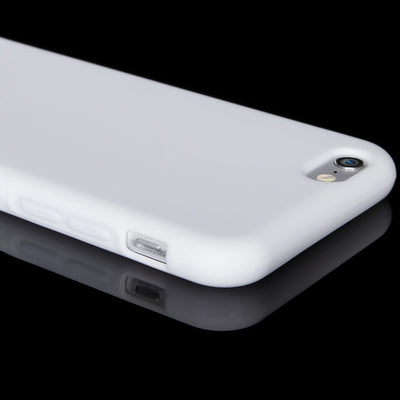 NALIA Handyhülle kompatibel mit iPhone 6 6S, Ultra-Slim Silikon Case Cover Gummihülle, Matte Anti-Rutsch Schutz-Hülle Dünn, Etui Handy-Tasche Telefon-Schale Thin Back-Cover Smart-Phone Bumper - Weiß NALIA Protective Hülle