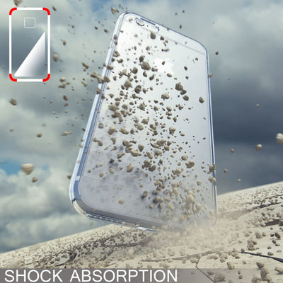 NALIA 360 Grad Handyhülle kompatibel mit iPhone 6 6S, Full Cover Vorne & Hinten Rundum Doppel-Schutz Schale, Dünnes Ganzkörper Case Silikon Etui, Transparente Display Schutz-Hülle & Rückseite - Grau Default Title NALIA Protective Hülle