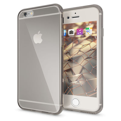 NALIA 360 Grad Handyhülle kompatibel mit iPhone 6 6S, Full Cover Vorne & Hinten Rundum Doppel-Schutz Schale, Dünnes Ganzkörper Case Silikon Etui, Transparente Display Schutz-Hülle & Rückseite - Grau Default Title NALIA Protective Hülle