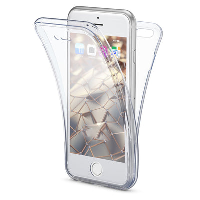 NALIA 360 Grad Handyhülle kompatibel mit iPhone 6 6S, Full Cover Vorne & Hinten Rundum Doppel-Schutz, Dünnes Ganzkörper Case Silikon Etui, Transparente Display Schutz-Hülle & Rückseite - Transparent Default Title NALIA Protective Hülle