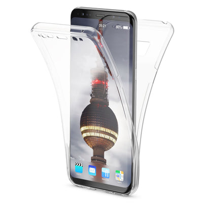 NALIA 360 Grad Hülle kompatibel mit Samsung Galaxy S8, Full Cover Rundum Doppel-Schutz Handyhülle, Dünnes Ganzkörper Silikon Case, Transparente Schutzhülle Vorne & Hinten Schale Transparent NALIA Protective Hülle