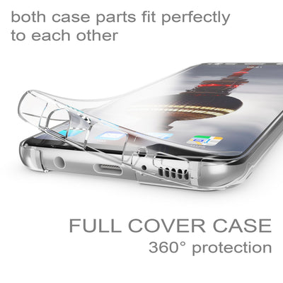 NALIA 360 Grad Hülle kompatibel mit Samsung Galaxy S8, Full Cover Rundum Doppel-Schutz Handyhülle, Dünnes Ganzkörper Silikon Case, Transparente Schutzhülle Vorne & Hinten Schale Transparent NALIA Protective Hülle