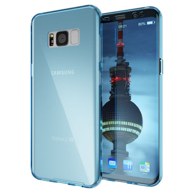 NALIA 360 Grad Hülle kompatibel mit Samsung Galaxy S8, Full Cover Rundum Doppel-Schutz Handyhülle, Dünnes Ganzkörper Silikon Case, Transparente Schutzhülle Vorne & Hinten Schale Grau NALIA Protective Hülle