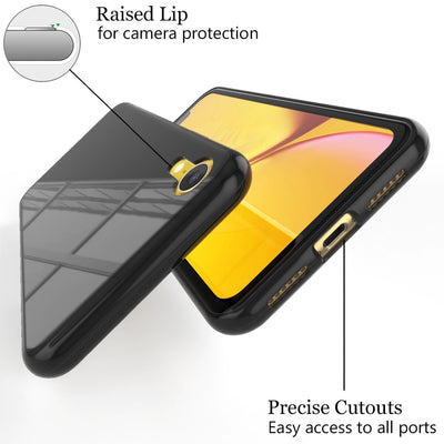 NALIA Magnetische 360° Glas Hülle kompatibel mit iPhone XR, Ultra-Slim Hard-Case Dünnes Hartglas Back-Cover mit Rahmen & Display-Schutz, Full-Body Schutzhülle Bumper Handy-Tasche Etui Weiß NALIA GlasSchutz