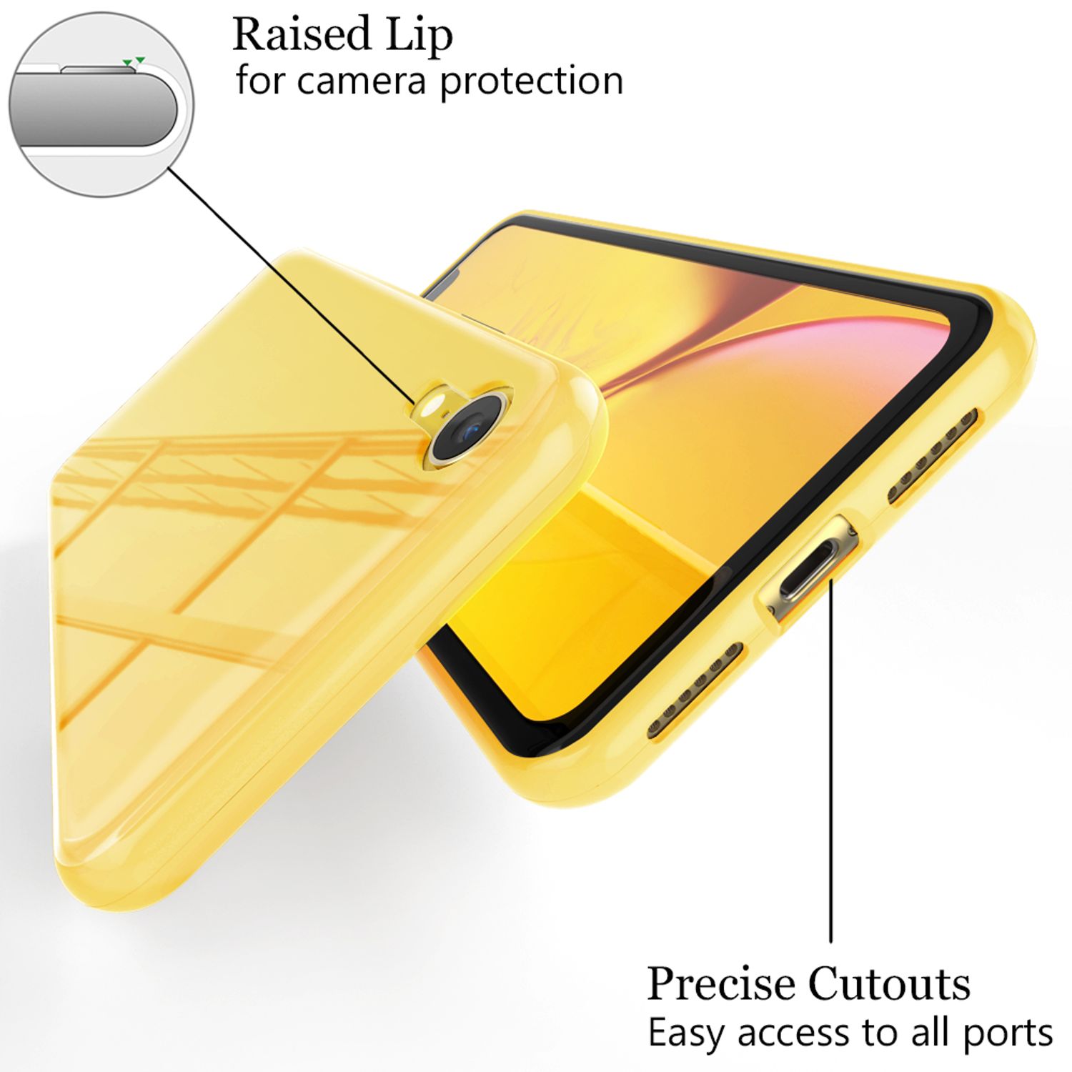 NALIA 360° Magnet Hülle für iPhone XR, Slim Hard Case Cover mit Display Schutz NALIA