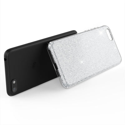 NALIA Glitzerhülle für Huawei Y5 (2018) – Funkelnder Glitzer-Look & Grip – SHINEPOP (Silikon Case) – Marke aus Berlin NALIA Protective Hülle