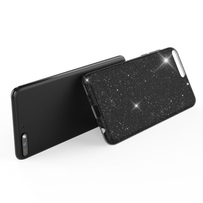 NALIA Glitzerhülle für Huawei Y6 (2018) – Funkelnder Glitzer-Look & Grip – SHINEPOP (Silikon Case) – Marke aus Berlin Schwarz NALIA Protective Hülle