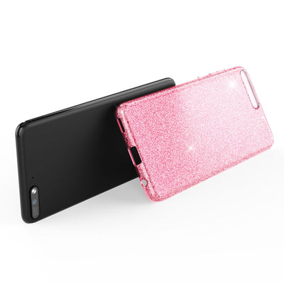 NALIA Glitzerhülle für Huawei Y6 (2018) – Funkelnder Glitzer-Look & Grip – SHINEPOP (Silikon Case) – Marke aus Berlin Schwarz NALIA Protective Hülle