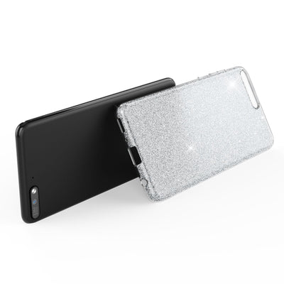 NALIA Glitzerhülle für Huawei Y6 (2018) – Funkelnder Glitzer-Look & Grip – SHINEPOP (Silikon Case) – Marke aus Berlin Gold NALIA Protective Hülle