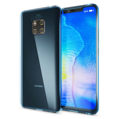 NALIA 360 Grad Hülle kompatibel mit Huawei Mate20 Pro, Full Cover Rundum Doppel-Schutz, Dünnes Ganzkörper Case Silikon Etui Handytasche, Displayschutz & Rückseite Handyhülle Transparent NALIA Protective Hülle