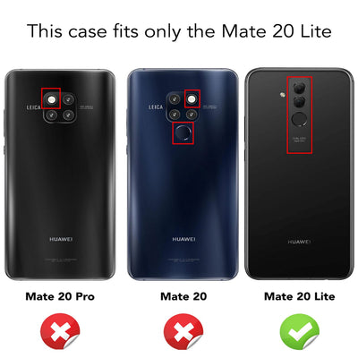 NALIA Glitzerhülle für Huawei Mate 20 Lite – Funkelndes Silikon Case – DAZZLIN (Transparent & Stoßfest) – Marke aus Berlin Transparent NALIA Transparente Hülle