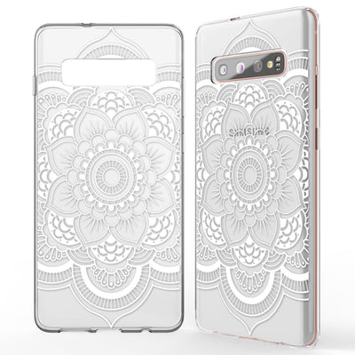 NALIA Hülle kompatibel mit Samsung Galaxy S10 Plus, Motiv Handyhülle Slim Silikon Case Cover Schutzhülle Dünn Durchsichtig, Etui Handy-Tasche Backcover Transparent Bumper Colorful Rain NALIA Protective Hülle