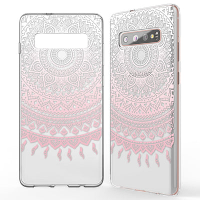 NALIA Hülle kompatibel mit Samsung Galaxy S10 Plus, Motiv Handyhülle Slim Silikon Case Cover Schutzhülle Dünn Durchsichtig, Etui Handy-Tasche Backcover Transparent Bumper Colorful Rain NALIA Protective Hülle