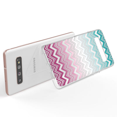 NALIA Hülle kompatibel mit Samsung Galaxy S10 Plus, Motiv Handyhülle Slim Silikon Case Cover Schutzhülle Dünn Durchsichtig, Etui Handy-Tasche Backcover Transparent Bumper Colorful Lines NALIA Protective Hülle