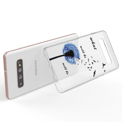 NALIA Hülle kompatibel mit Samsung Galaxy S10 Plus, Motiv Handyhülle Slim Silikon Case Cover Schutzhülle Dünn Durchsichtig, Etui Handy-Tasche Backcover Transparent Bumper Colorful Rain NALIA Protective Hülle