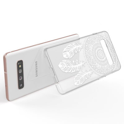 NALIA Hülle kompatibel mit Samsung Galaxy S10 Plus, Motiv Handyhülle Slim Silikon Case Cover Schutzhülle Dünn Durchsichtig, Etui Handy-Tasche Backcover Transparent Bumper Colorful Rain NALIA Protective Hülle
