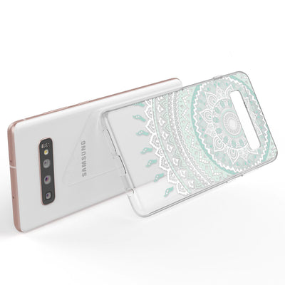 NALIA Hülle kompatibel mit Samsung Galaxy S10 Plus, Motiv Handyhülle Slim Silikon Case Cover Schutzhülle Dünn Durchsichtig, Etui Handy-Tasche Backcover Transparent Bumper Colorful Rain NALIA Protective Hülle