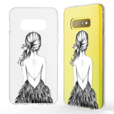 NALIA Hülle kompatibel mit Samsung Galaxy S10e, Motiv Handyhülle Slim Silikon Case Cover Schutzhülle Dünn Durchsichtig, Etui Handy-Tasche Backcover Transparent Bumper Bird Princess NALIA Protective Hülle