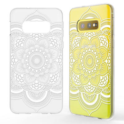 NALIA Hülle kompatibel mit Samsung Galaxy S10e, Motiv Handyhülle Slim Silikon Case Cover Schutzhülle Dünn Durchsichtig, Etui Handy-Tasche Backcover Transparent Bumper Pattern Flowers NALIA Protective Hülle