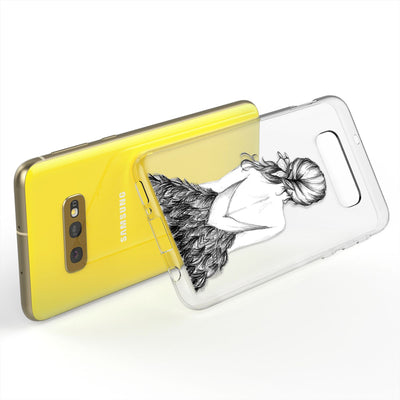NALIA Hülle kompatibel mit Samsung Galaxy S10e, Motiv Handyhülle Slim Silikon Case Cover Schutzhülle Dünn Durchsichtig, Etui Handy-Tasche Backcover Transparent Bumper Bird Princess NALIA Protective Hülle