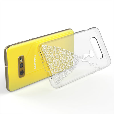 NALIA Hülle kompatibel mit Samsung Galaxy S10e, Motiv Handyhülle Slim Silikon Case Cover Schutzhülle Dünn Durchsichtig, Etui Handy-Tasche Backcover Transparent Bumper Butterfly Princess NALIA Protective Hülle