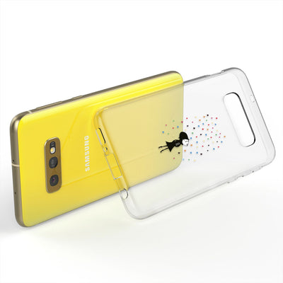 NALIA Hülle kompatibel mit Samsung Galaxy S10e, Motiv Handyhülle Slim Silikon Case Cover Schutzhülle Dünn Durchsichtig, Etui Handy-Tasche Backcover Transparent Bumper Colorful Lines NALIA Protective Hülle