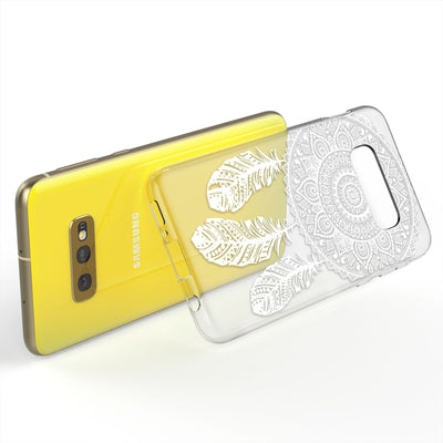 NALIA Hülle kompatibel mit Samsung Galaxy S10e, Motiv Handyhülle Slim Silikon Case Cover Schutzhülle Dünn Durchsichtig, Etui Handy-Tasche Backcover Transparent Bumper Colorful Lines NALIA Protective Hülle