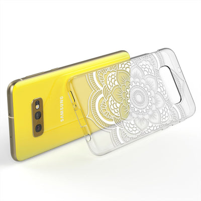 NALIA Hülle kompatibel mit Samsung Galaxy S10e, Motiv Handyhülle Slim Silikon Case Cover Schutzhülle Dünn Durchsichtig, Etui Handy-Tasche Backcover Transparent Bumper Pattern Flowers NALIA Protective Hülle