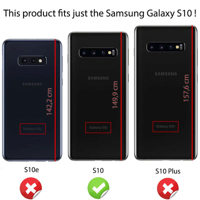 NALIA Glitzerhülle für Samsung Galaxy S10 – Funkelnder Glitzer-Look & Grip – SHINEPOP (Silikon Case) – Marke aus Berlin Gold NALIA Protective Hülle