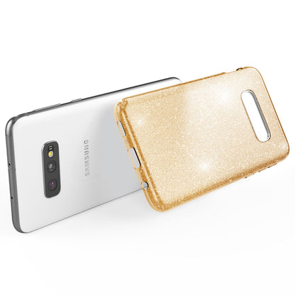NALIA Hülle kompatibel mit Samsung Galaxy S10e, Glitzer Handy Hülle Back Cover NALIA Protective Hülle