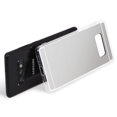 NALIA Spiegel Hülle kompatibel mit Samsung Galaxy S10e, Ultra-Slim Handyhülle Mirror TPU Silikon Case, Schutz-Hülle Dünn Back-Cover Verspiegelt, Handy-Tasche Bumper Smart-Phone Etui Silber NALIA SlimFit Hülle