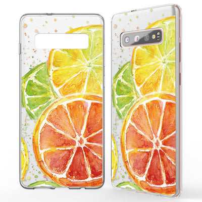 NALIA Handyhülle kompatibel mit Samsung Galaxy S10 Plus, Ultra-Slim Silikon Hülle Motiv Case Cover Crystal Schutzhülle, Durchsichtig Etui Handy-Tasche Backcover Transparent Bumper Greenery NALIA SlimFit Hülle