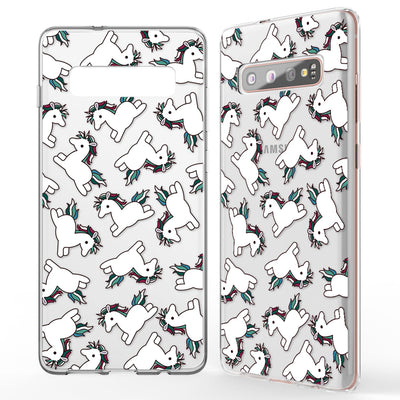 NALIA Handyhülle kompatibel mit Samsung Galaxy S10 Plus, Ultra-Slim Silikon Hülle Motiv Case Cover Crystal Schutzhülle, Durchsichtig Etui Handy-Tasche Backcover Transparent Bumper Pineapple NALIA SlimFit Hülle