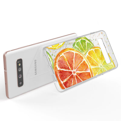 NALIA Handyhülle kompatibel mit Samsung Galaxy S10 Plus, Ultra-Slim Silikon Hülle Motiv Case Cover Crystal Schutzhülle, Durchsichtig Etui Handy-Tasche Backcover Transparent Bumper Greenery NALIA SlimFit Hülle