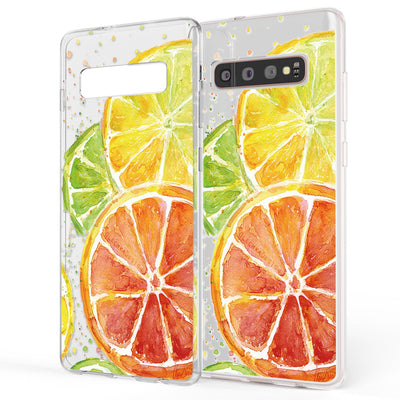 NALIA Handyhülle kompatibel mit Samsung Galaxy S10 Plus, Ultra-Slim Silikon Hülle Motiv Case Cover Crystal Schutzhülle, Durchsichtig Etui Handy-Tasche Backcover Transparent Bumper Greenery NALIA SlimFit Hülle