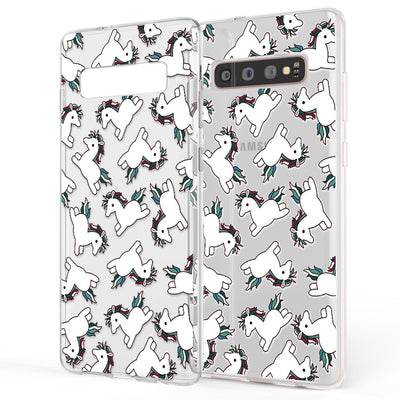 NALIA Handyhülle kompatibel mit Samsung Galaxy S10 Plus, Ultra-Slim Silikon Hülle Motiv Case Cover Crystal Schutzhülle, Durchsichtig Etui Handy-Tasche Backcover Transparent Bumper Pineapple NALIA SlimFit Hülle