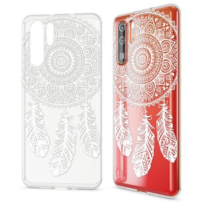 NALIA Hülle kompatibel mit Huawei P30 Pro, Motiv Handyhülle Ultra-Slim Silikon Case Crystal Cover Schutzhülle Durchsichtig Dünn, Handy-Tasche Backcover Transparent Bumper Dreamcatcher NALIA SlimFit Hülle