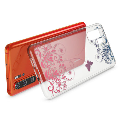 NALIA Hülle kompatibel mit Huawei P30 Pro, Motiv Handyhülle Ultra-Slim Silikon Case Crystal Cover Schutzhülle Durchsichtig Dünn, Handy-Tasche Backcover Transparent Bumper Butterfly NALIA SlimFit Hülle