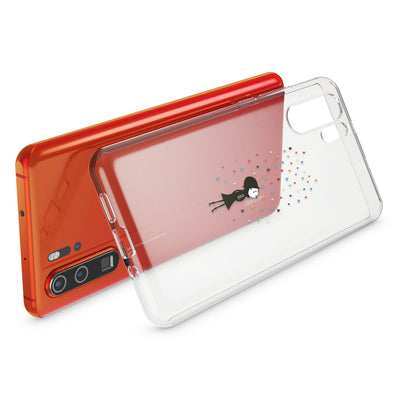 NALIA Hülle kompatibel mit Huawei P30 Pro, Motiv Handyhülle Ultra-Slim Silikon Case Crystal Cover Schutzhülle Durchsichtig Dünn, Handy-Tasche Backcover Transparent Bumper Colorful Rain NALIA SlimFit Hülle
