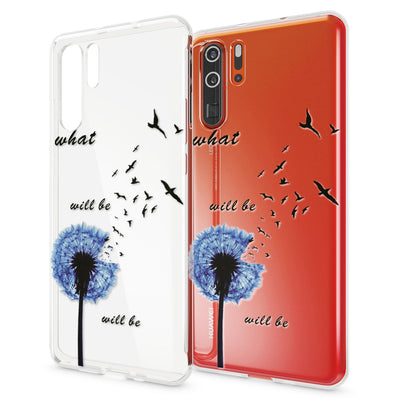 NALIA Hülle kompatibel mit Huawei P30 Pro, Motiv Handyhülle Ultra-Slim Silikon Case Crystal Cover Schutzhülle Durchsichtig Dünn, Handy-Tasche Backcover Transparent Bumper Colorful Rain NALIA SlimFit Hülle