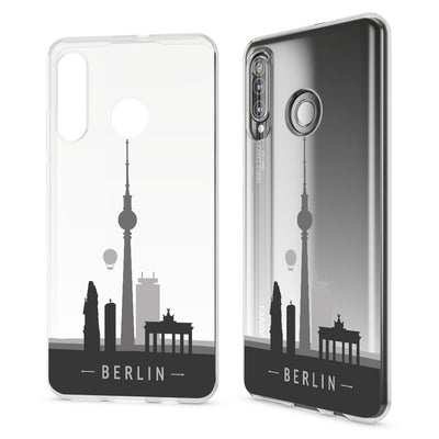 NALIA Hülle kompatibel mit Huawei P30 Lite, Motiv Handyhülle Ultra-Slim Silikon Case Crystal Cover Schutzhülle Durchsichtig, Handy-Tasche Backcover Transparent Bumper NALIA SlimFit Hülle