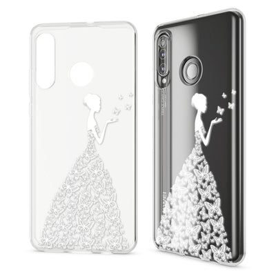 NALIA Hülle kompatibel mit Huawei P30 Lite, Motiv Handyhülle Ultra-Slim Silikon Case Crystal Cover Schutzhülle Durchsichtig, Handy-Tasche Backcover Transparent Bumper NALIA SlimFit Hülle