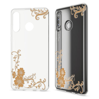 NALIA Hülle kompatibel mit Huawei P30 Lite, Motiv Handyhülle Ultra-Slim Silikon Case Crystal Cover Schutzhülle Durchsichtig, Handy-Tasche Backcover Transparent Bumper Flamingo Pink NALIA SlimFit Hülle