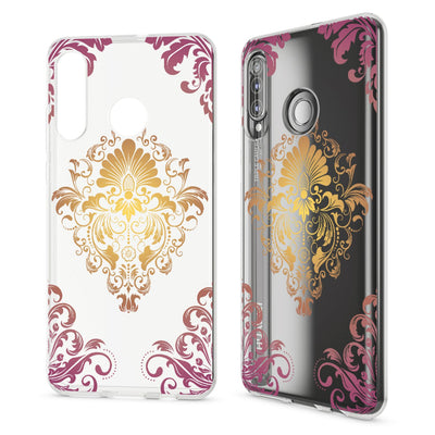 NALIA Hülle kompatibel mit Huawei P30 Lite, Motiv Handyhülle Ultra-Slim Silikon Case Crystal Cover Schutzhülle Durchsichtig, Handy-Tasche Backcover Transparent Bumper Flamingo Pink NALIA SlimFit Hülle