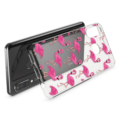 NALIA Hülle für Huawei P30 Lite, Motiv Handy Hülle Slim Silikon Case Schutzhülle Flamingo Pink NALIA