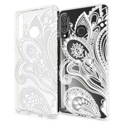 NALIA Hülle kompatibel mit Huawei P30 Lite, Motiv Handyhülle Ultra-Slim Silikon Case Crystal Cover Schutzhülle Durchsichtig, Handy-Tasche Backcover Transparent Bumper NALIA SlimFit Hülle