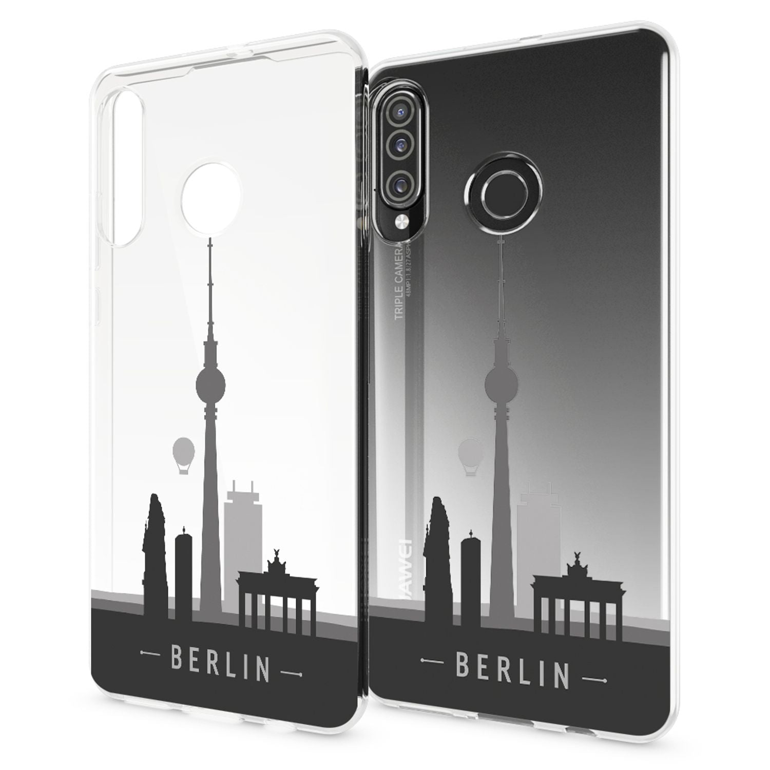 NALIA Hülle für Huawei P30 Lite, Motiv Handy Hülle Slim Silikon Case Schutzhülle NALIA