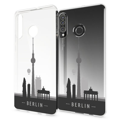 NALIA Hülle kompatibel mit Huawei P30 Lite, Motiv Handyhülle Ultra-Slim Silikon Case Crystal Cover Schutzhülle Durchsichtig, Handy-Tasche Backcover Transparent Bumper NALIA SlimFit Hülle