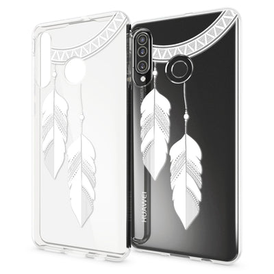 NALIA Hülle kompatibel mit Huawei P30 Lite, Motiv Handyhülle Ultra-Slim Silikon Case Crystal Cover Schutzhülle Durchsichtig, Handy-Tasche Backcover Transparent Bumper NALIA SlimFit Hülle